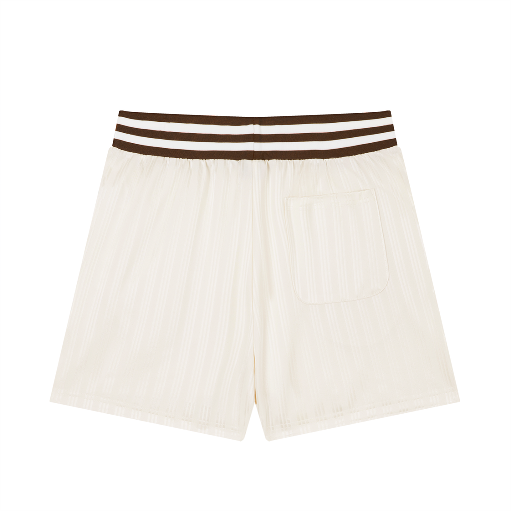 Striped Drawstring Shorts w/logo