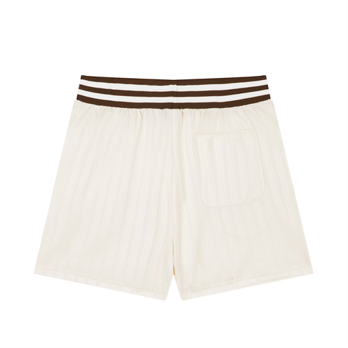 Striped Drawstring Shorts w/logo
