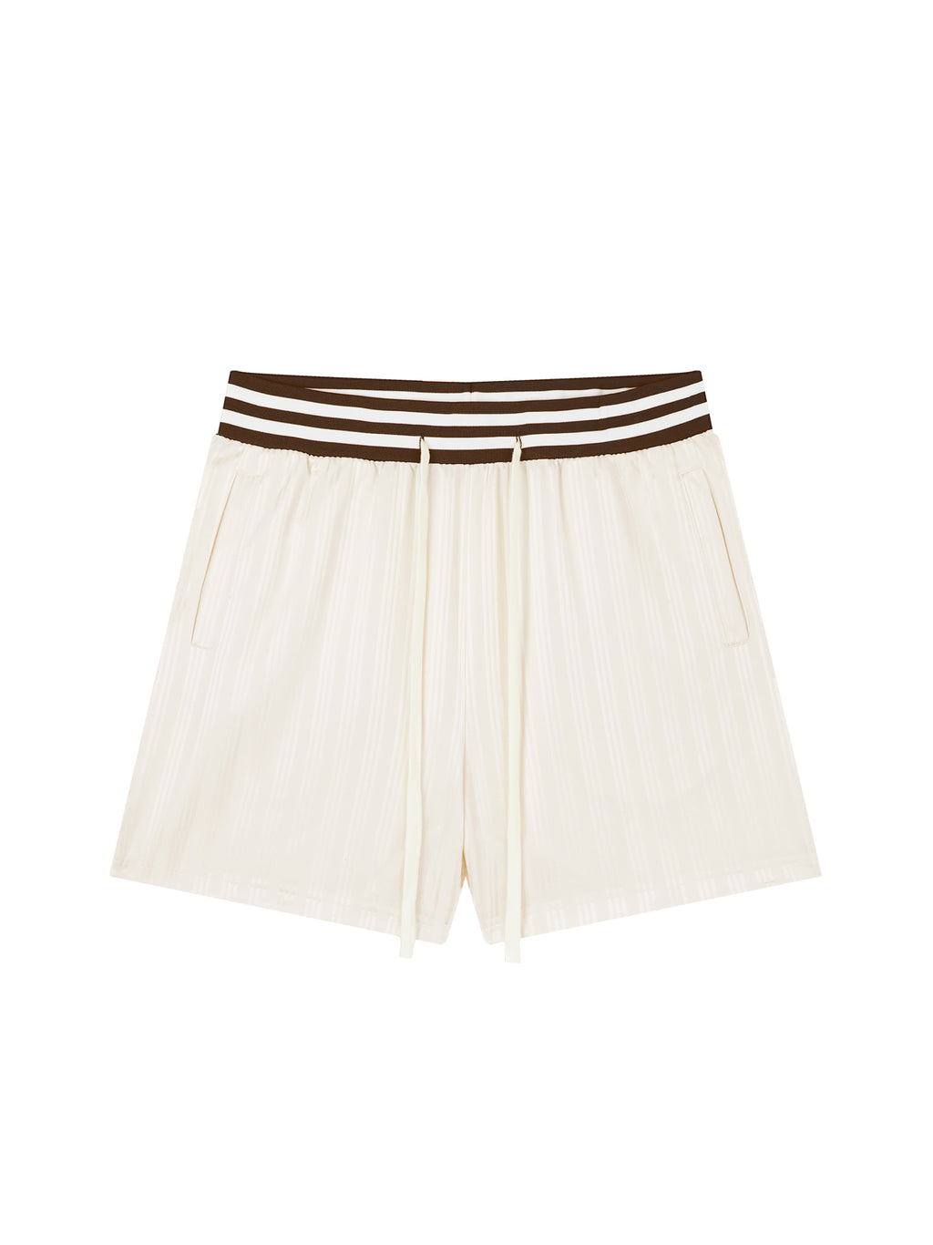 Striped Drawstring Shorts w/logo