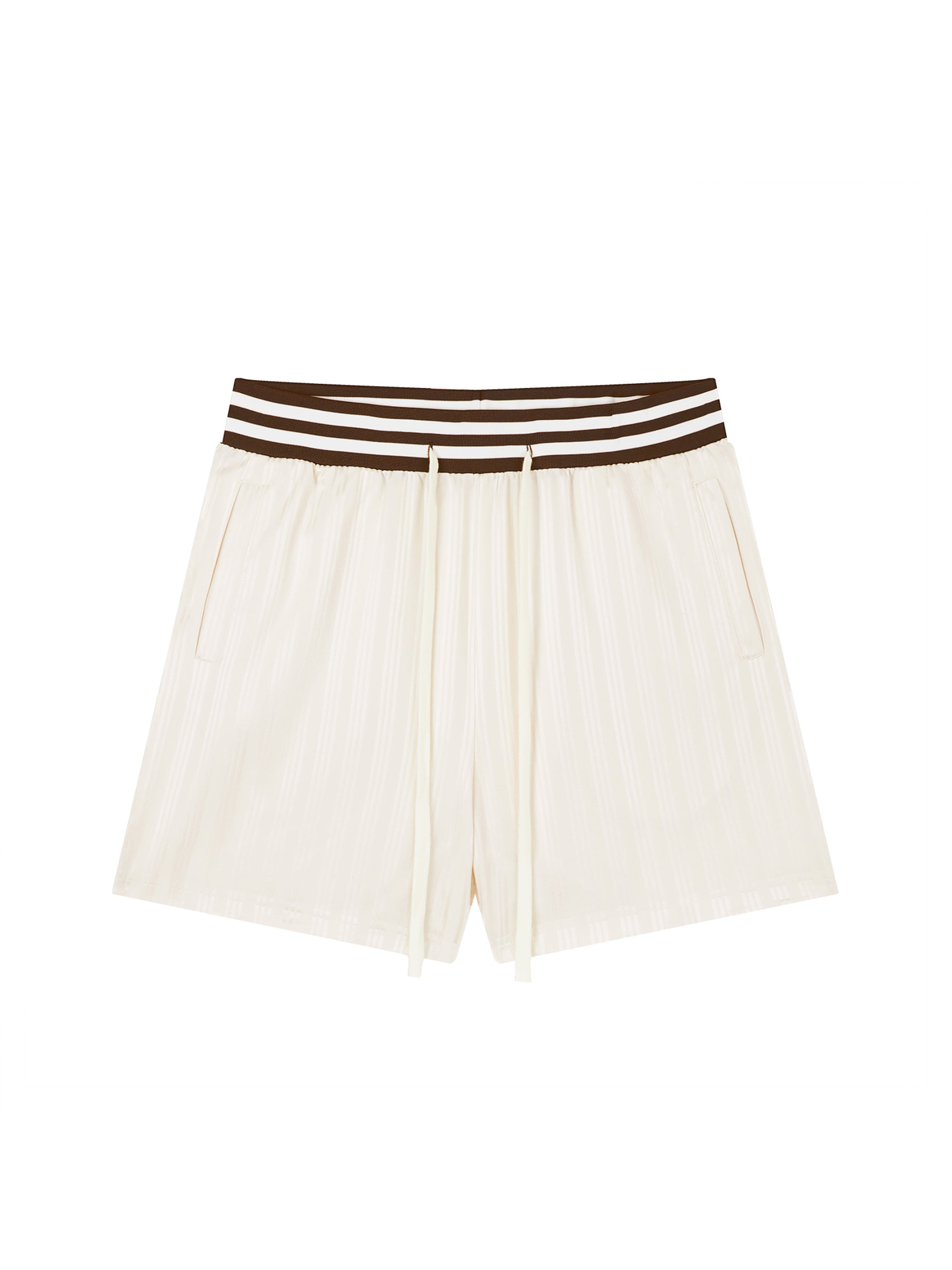 Striped Drawstring Shorts w/logo