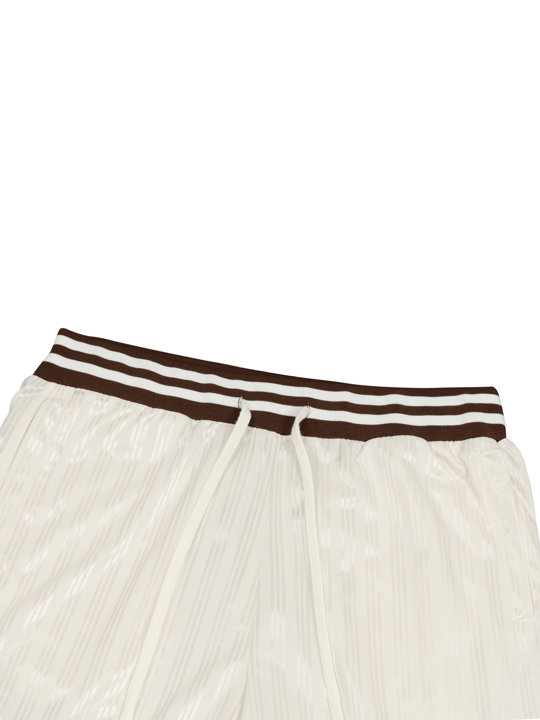 Striped Drawstring Shorts w/logo