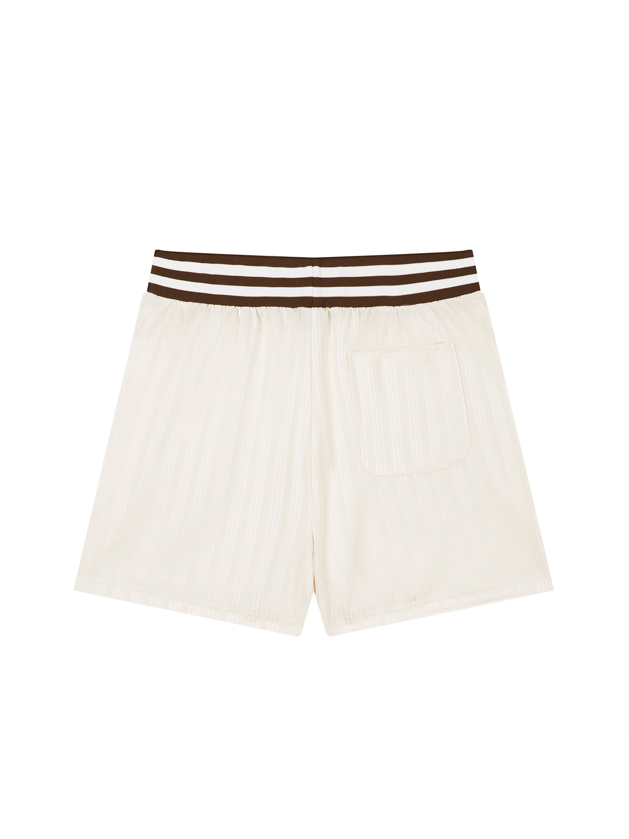 Striped Drawstring Shorts w/logo