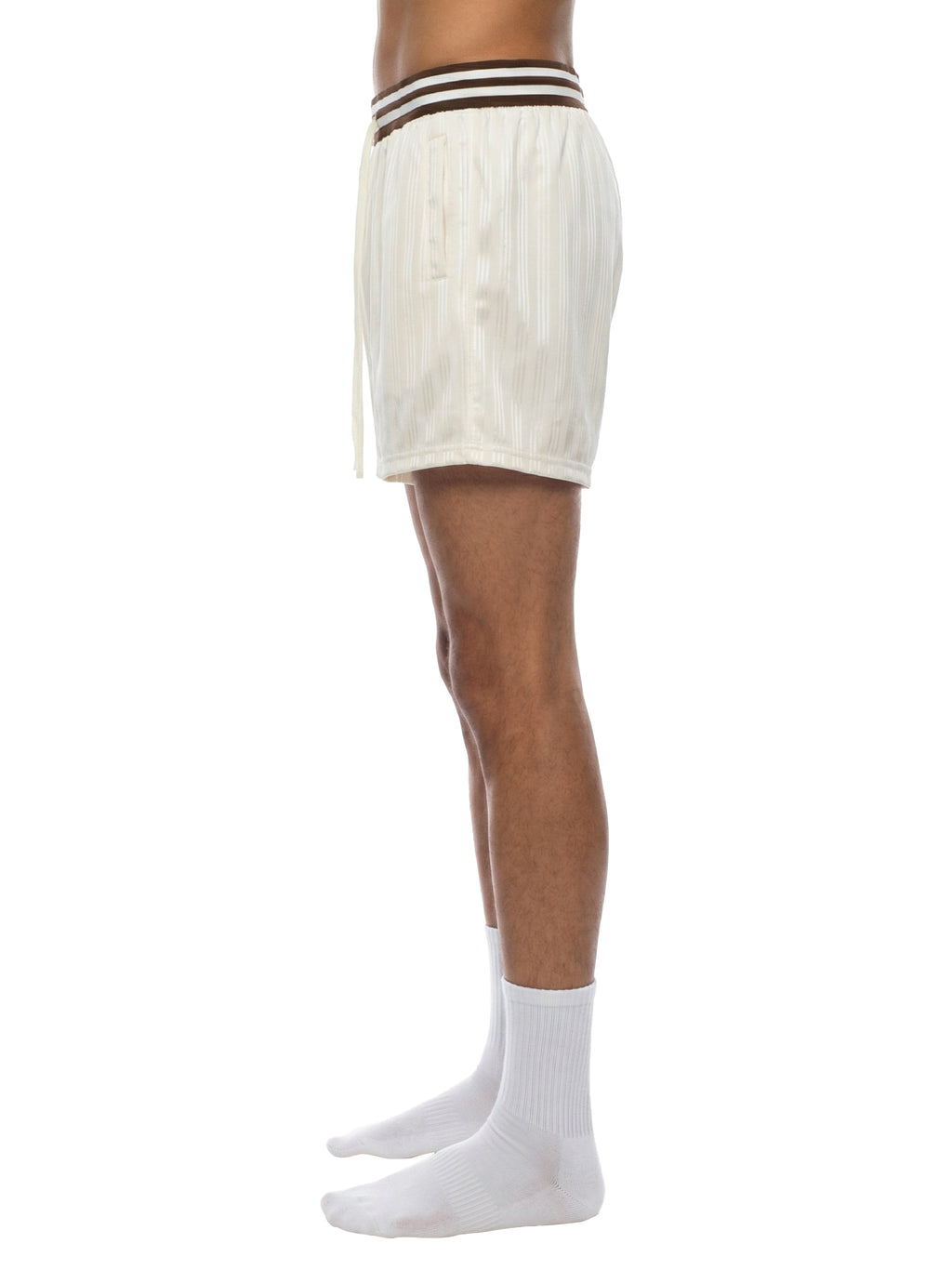 Striped Drawstring Shorts w/logo